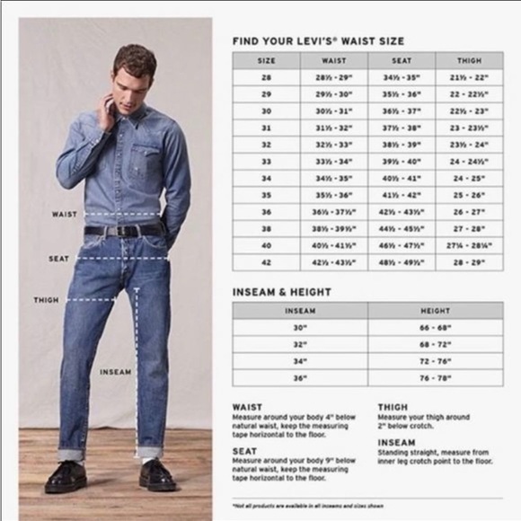 Levi’s Black 514 Jeans Sz 36x32 Slim Straight - Picture 5 of 17